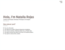 Tablet Screenshot of nataliarojas.com